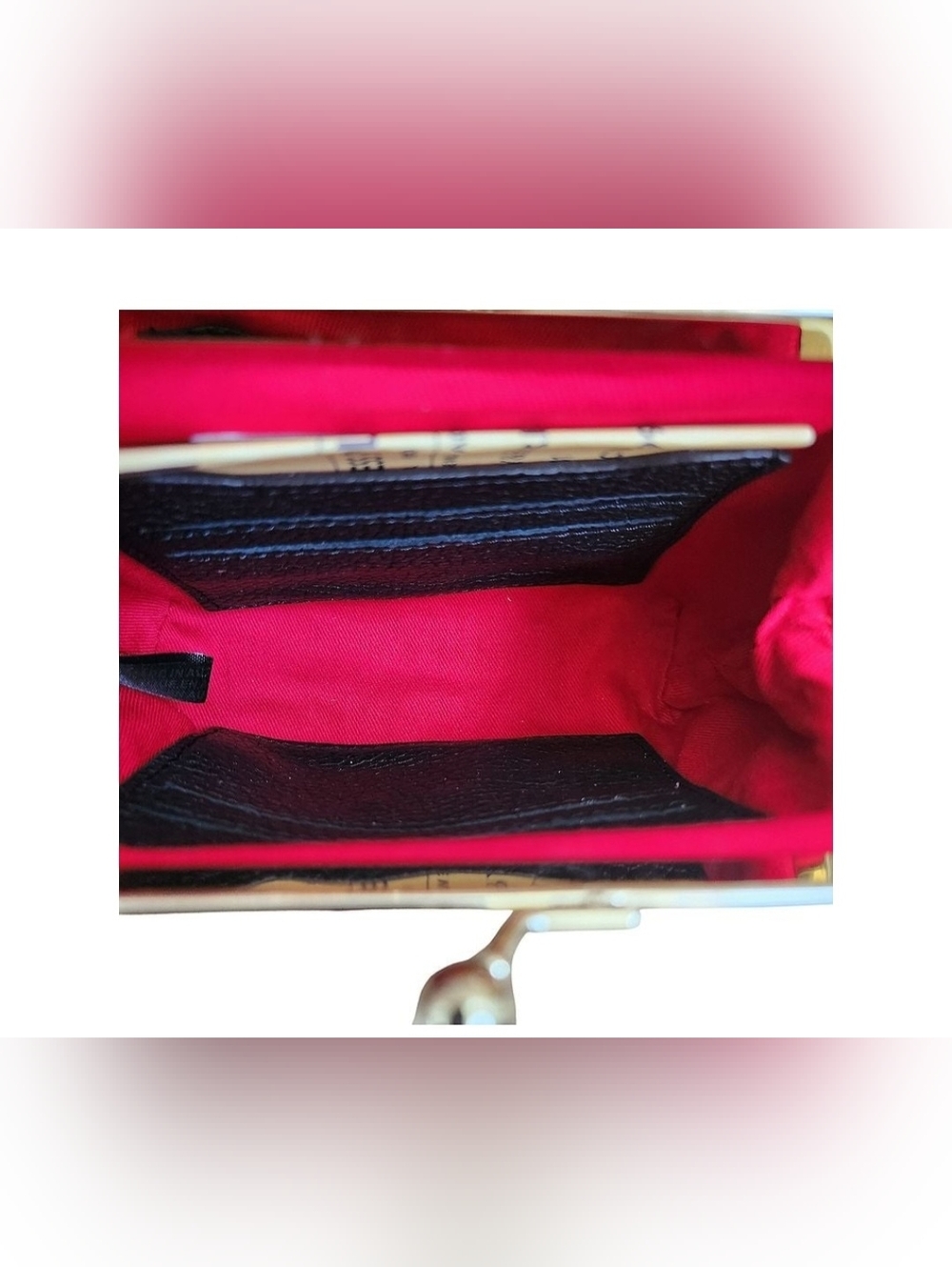 Dooney Black Large Frame Kisslock Wallet - Picture 6 of 10